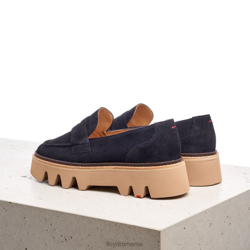 pantofi LLOYD papuc din piele albastru femei 682601074