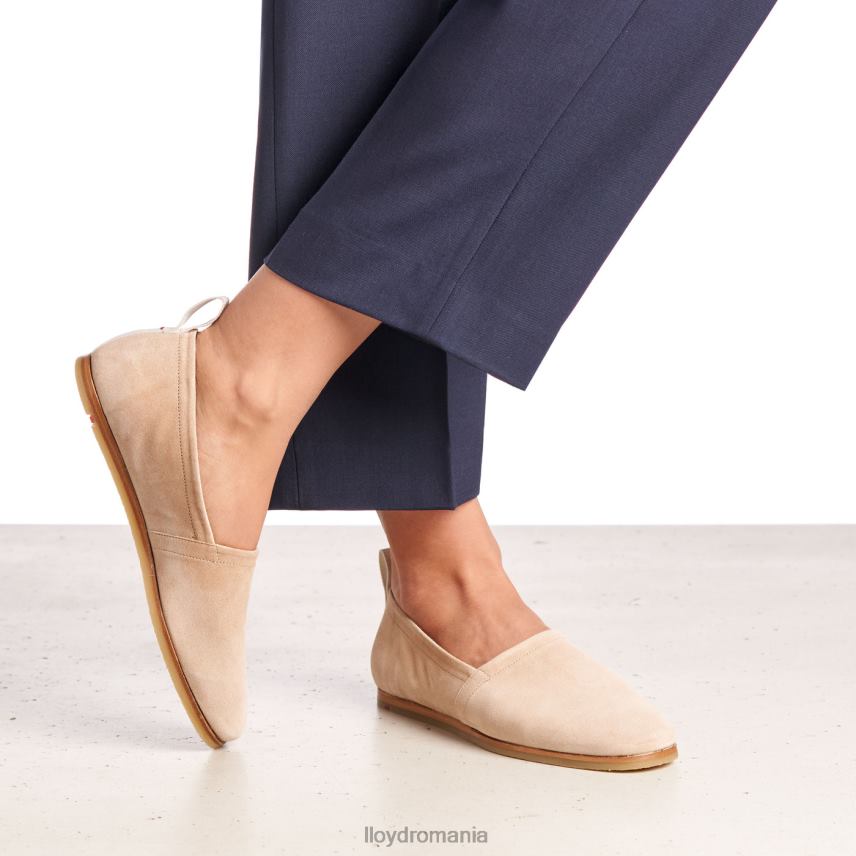 pantofi LLOYD papuc din piele bej femei 682601129