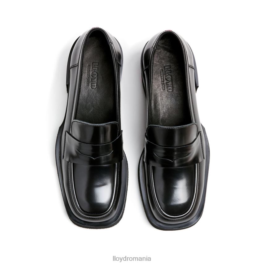 pantofi LLOYD papuc din piele negru femei 682601113