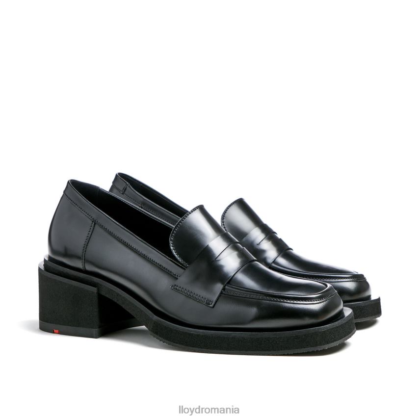 pantofi LLOYD papuc din piele negru femei 682601113