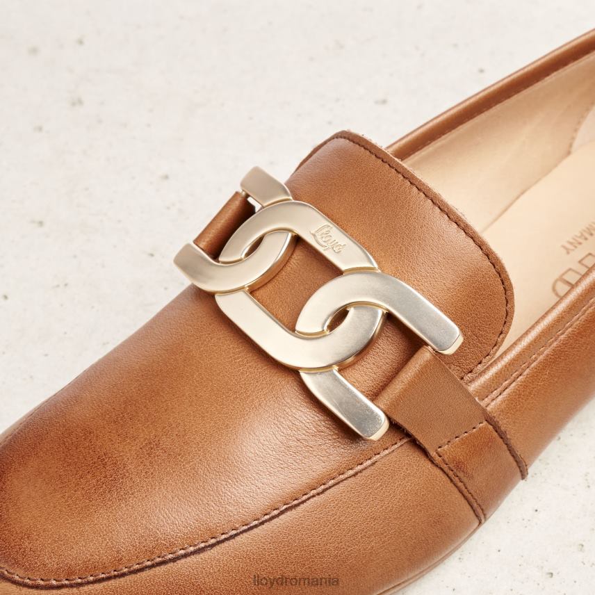 pantofi LLOYD papuc din piele netedă maro femei 682601040