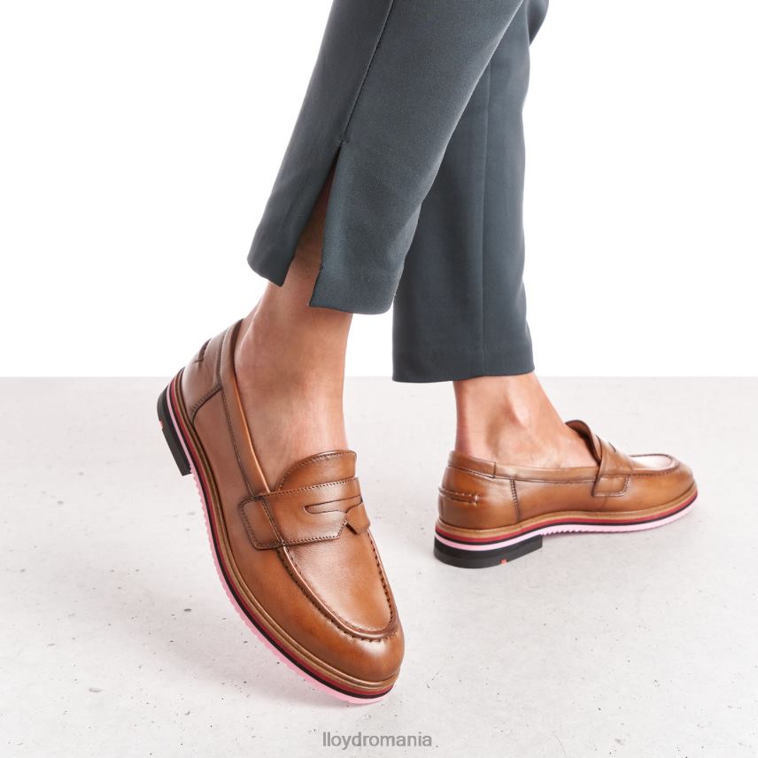 pantofi LLOYD papuc din piele netedă maro femei 682601045