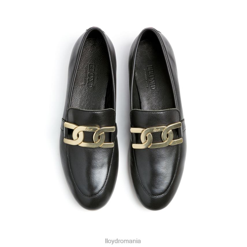 pantofi LLOYD papuc din piele netedă negru femei 682601039