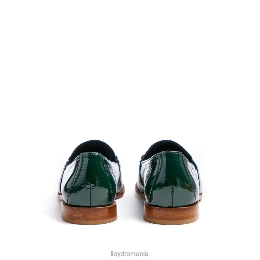 pantofi LLOYD papuc din piele verde femei 682601112