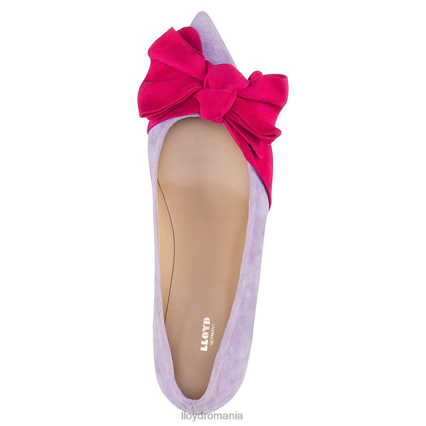 pantofi LLOYD pompe de piele intoarsa albastru femei 682601097