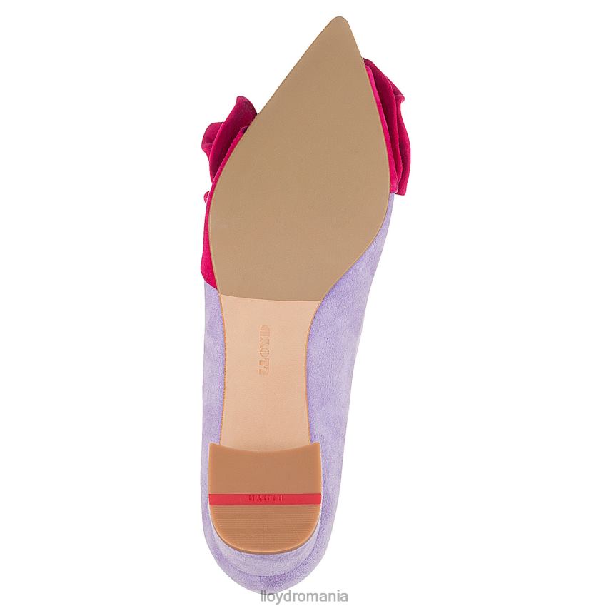 pantofi LLOYD pompe de piele intoarsa albastru femei 682601097