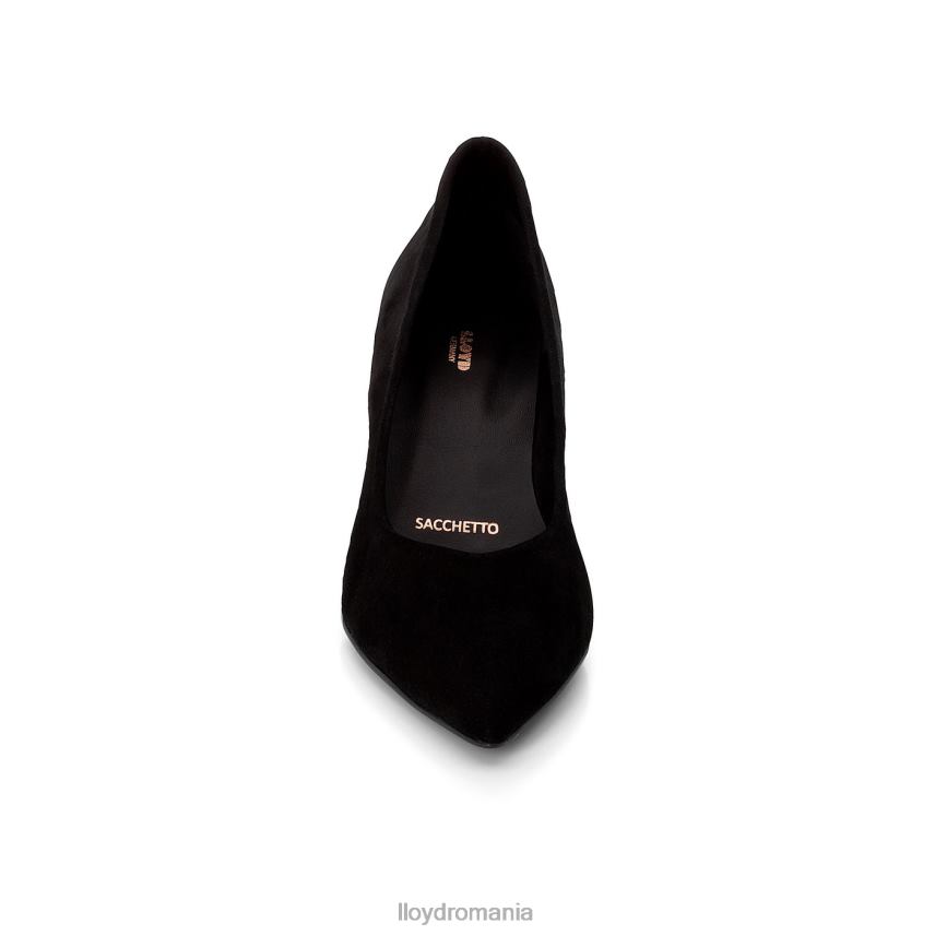 pantofi LLOYD pompe de piele intoarsa negru femei 682601099