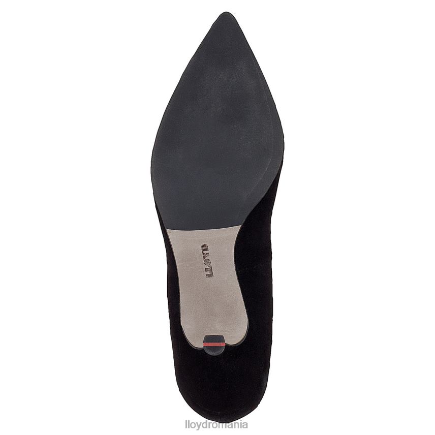 pantofi LLOYD pompe de piele intoarsa negru femei 682601099