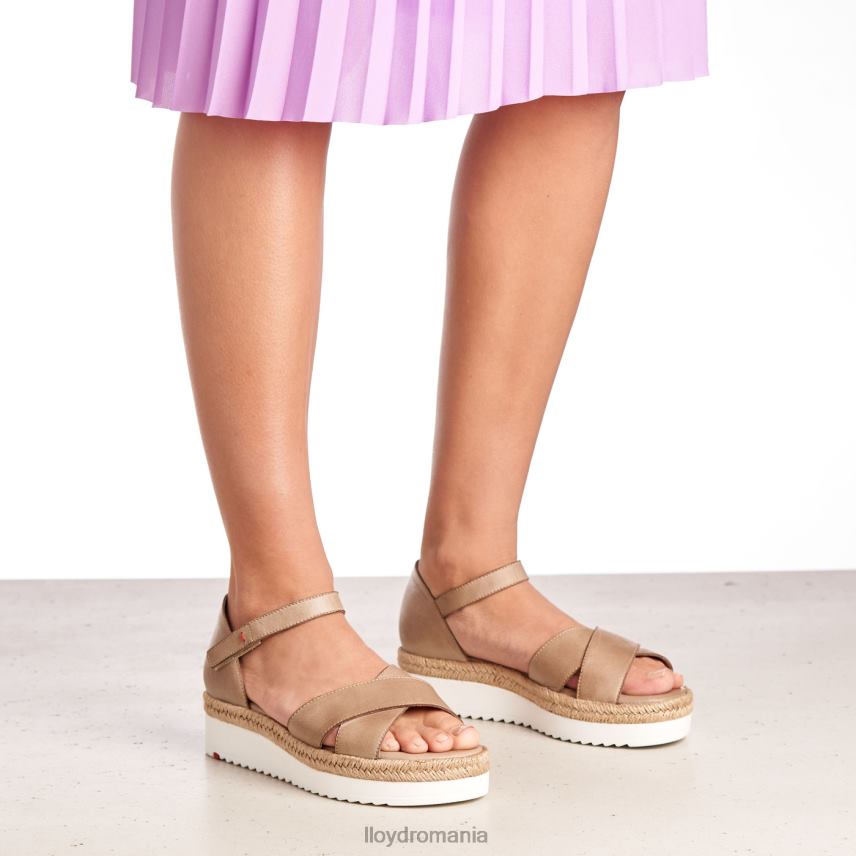 pantofi LLOYD sandale cu pană bej femei 682601229