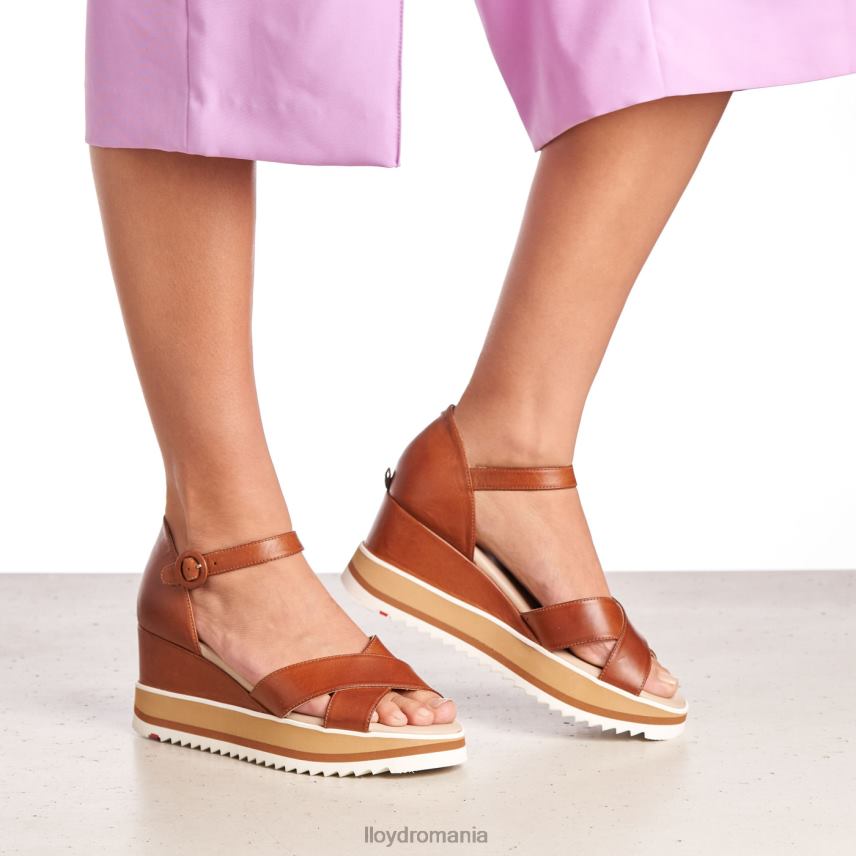 pantofi LLOYD sandale cu pană maro femei 682601204