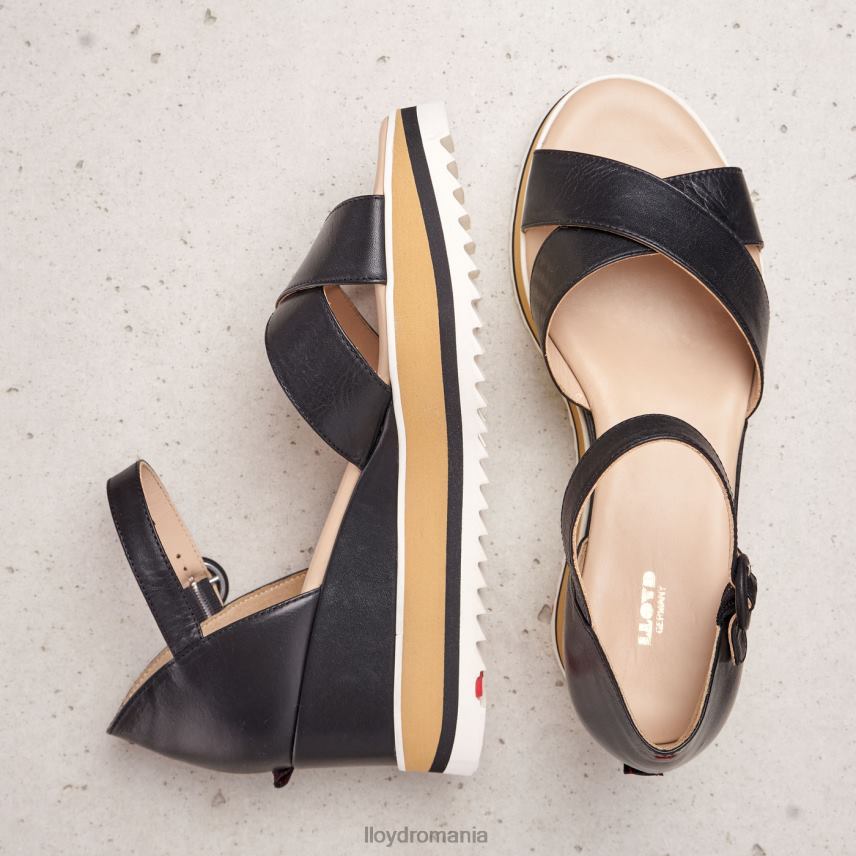 pantofi LLOYD sandale cu pană negru femei 682601208