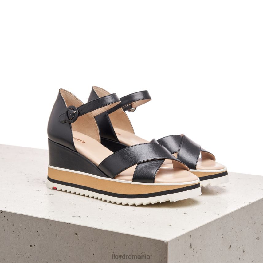 pantofi LLOYD sandale cu pană negru femei 682601208