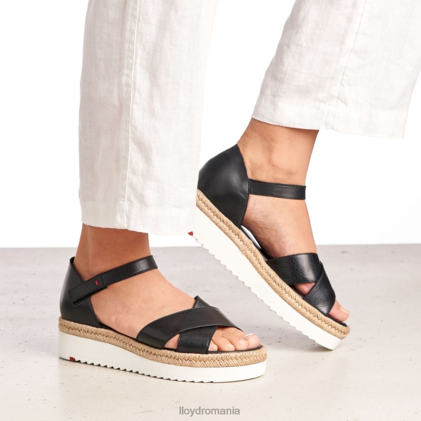 pantofi LLOYD sandale cu pană negru femei 682601242