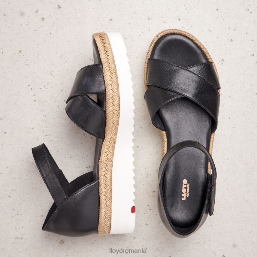 pantofi LLOYD sandale cu pană negru femei 682601242