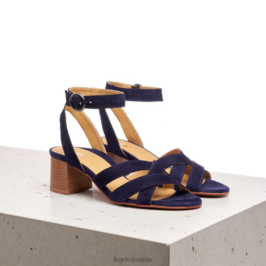 pantofi LLOYD sandale cu suprafata de piele intoarsa albastru femei 682601159