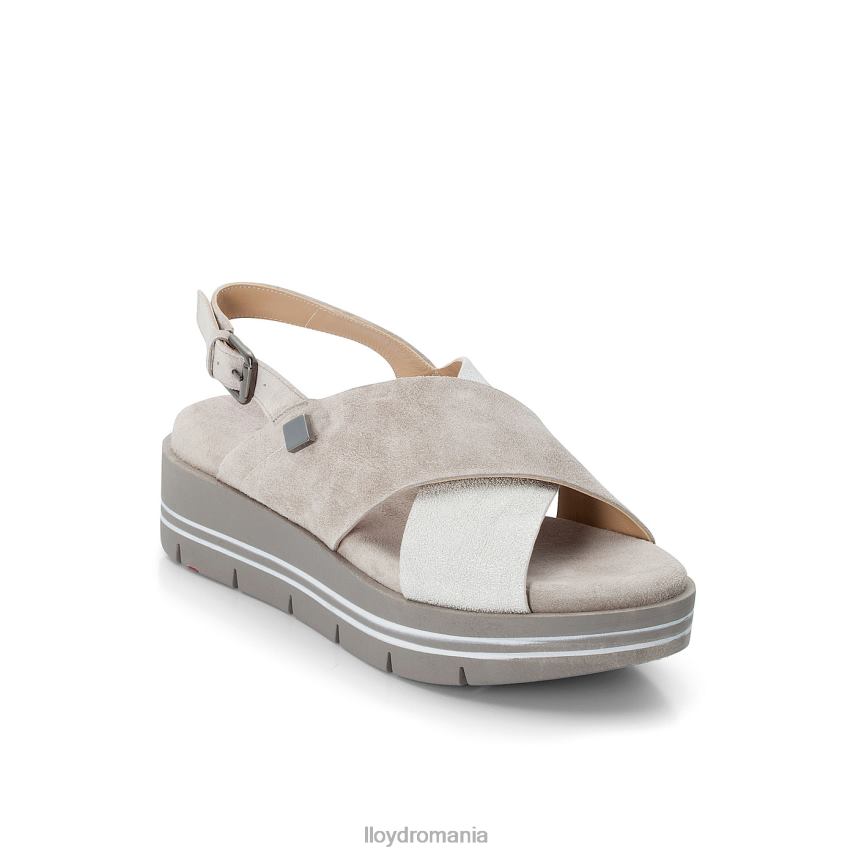 pantofi LLOYD sandale cu suprafata de piele intoarsa gri femei 682601252