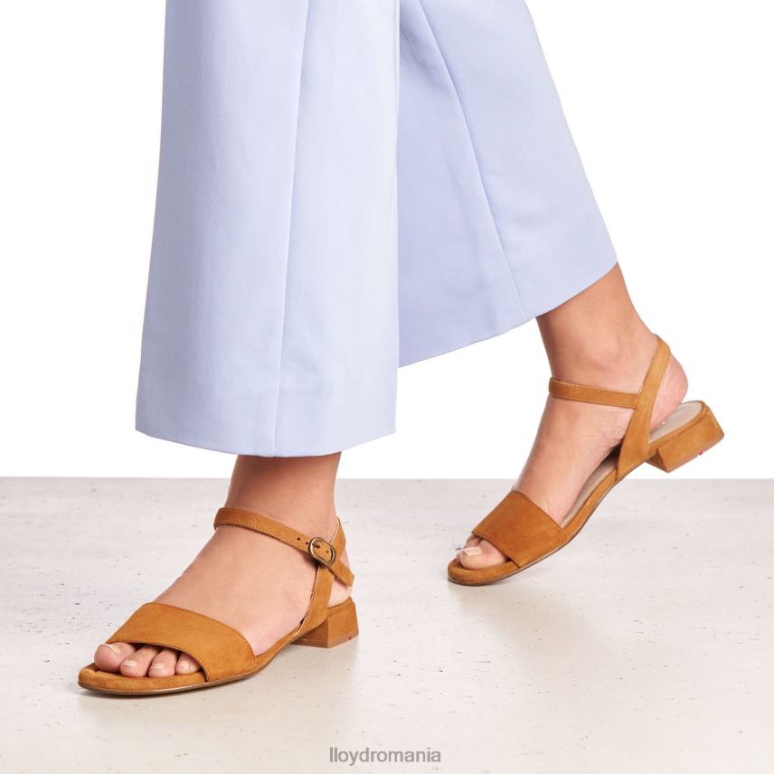 pantofi LLOYD sandale cu suprafata de piele intoarsa maro femei 682601158