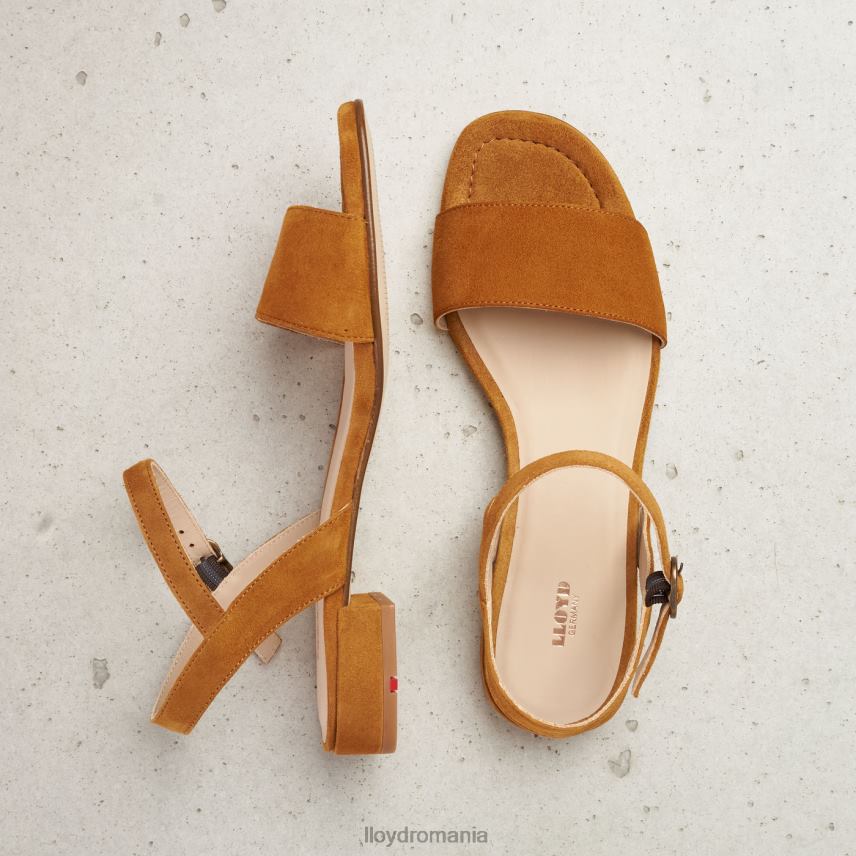 pantofi LLOYD sandale cu suprafata de piele intoarsa maro femei 682601158