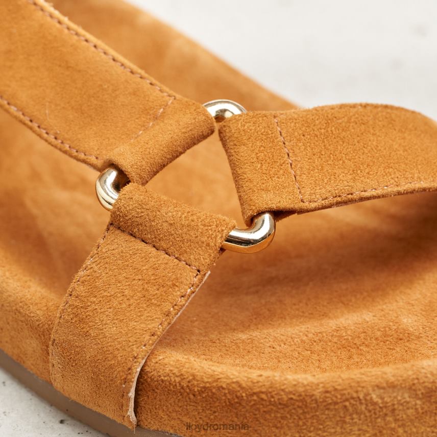 pantofi LLOYD sandale cu suprafata de piele intoarsa maro femei 682601228