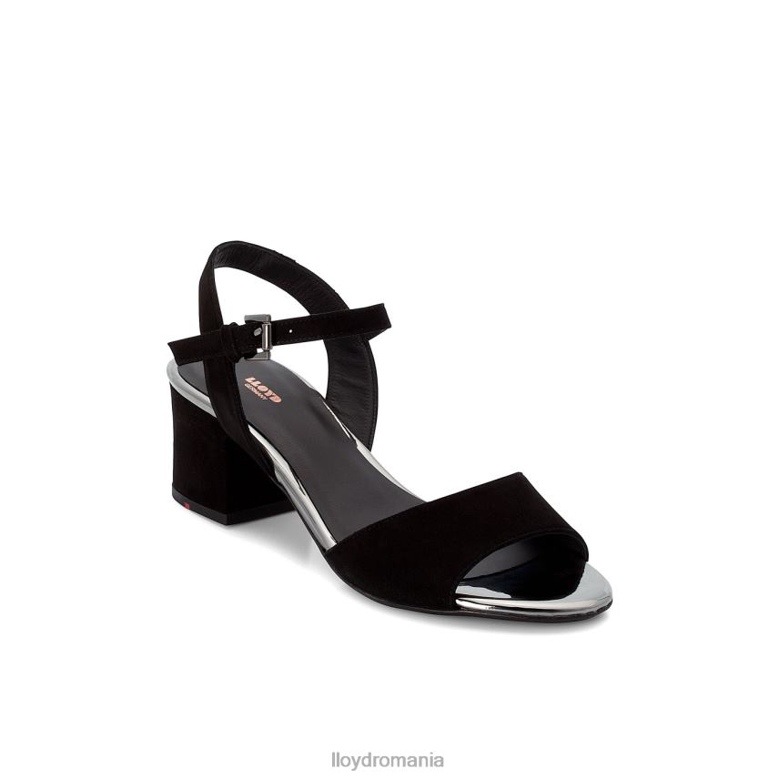 pantofi LLOYD sandale cu suprafata de piele intoarsa negru femei 682601173