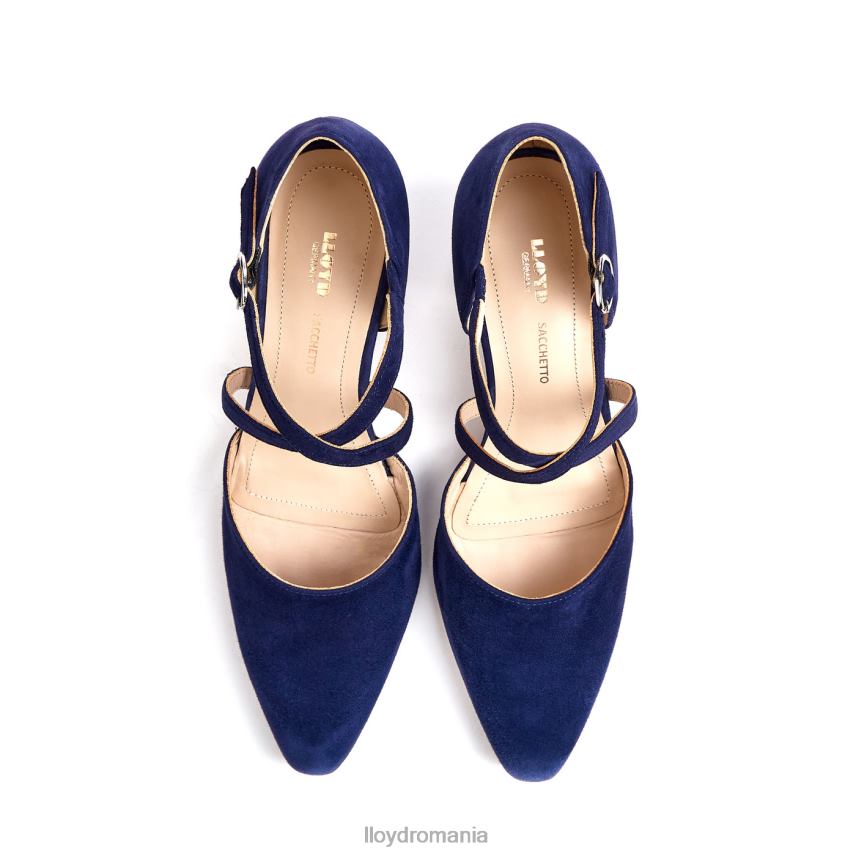 pantofi LLOYD sandale de piele intoarsa albastru femei 682601082