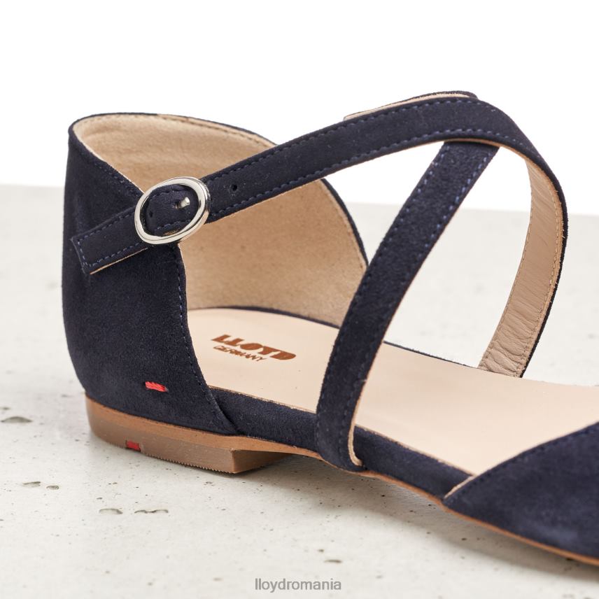 pantofi LLOYD sandale de piele intoarsa albastru femei 682601161