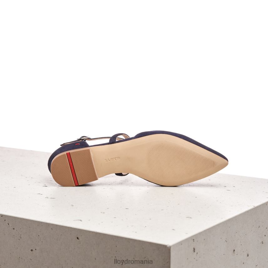 pantofi LLOYD sandale de piele intoarsa albastru femei 682601161