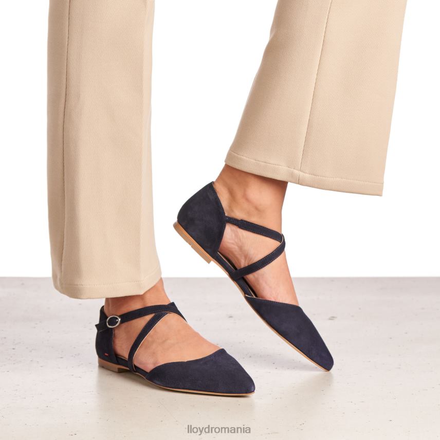 pantofi LLOYD sandale de piele intoarsa albastru femei 682601161