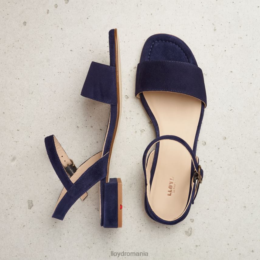 pantofi LLOYD sandale de piele intoarsa albastru femei 682601164