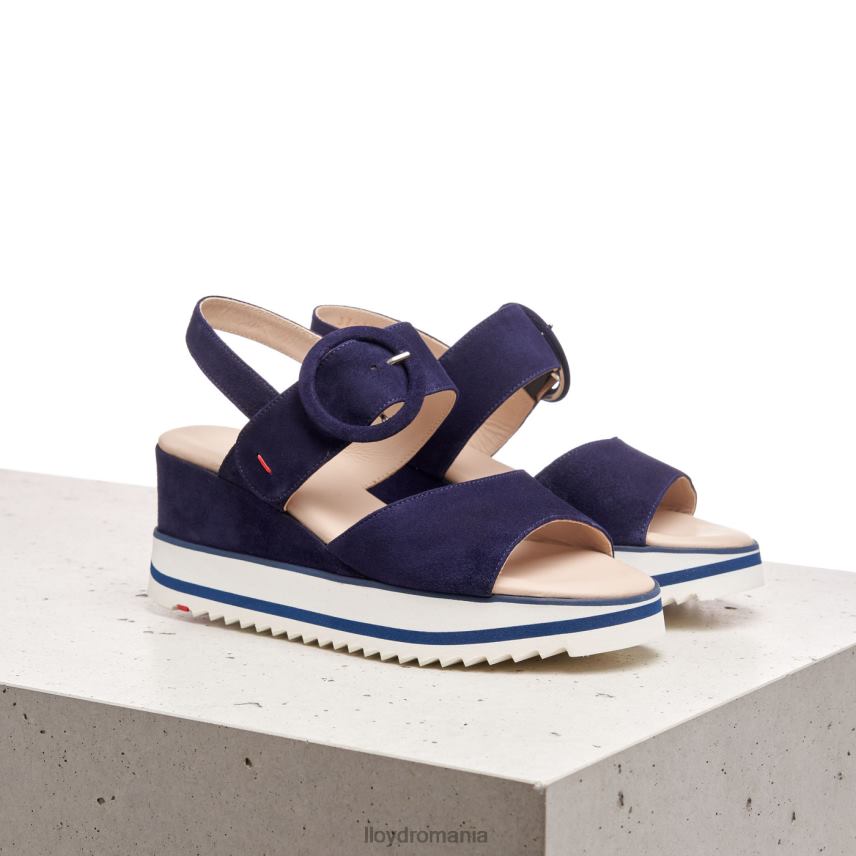 pantofi LLOYD sandale de piele intoarsa albastru femei 682601215