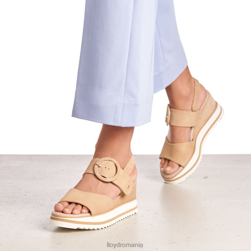 pantofi LLOYD sandale de piele intoarsa bej femei 682601224