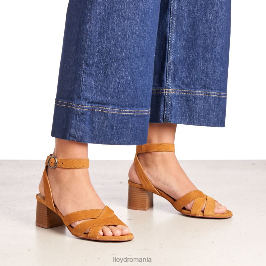 pantofi LLOYD sandale de piele intoarsa maro femei 682601155