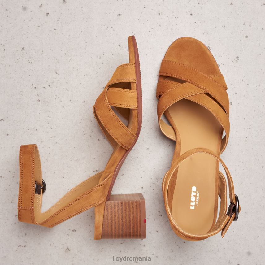 pantofi LLOYD sandale de piele intoarsa maro femei 682601155