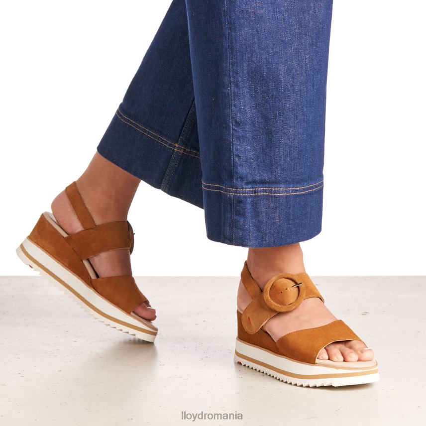 pantofi LLOYD sandale de piele intoarsa maro femei 682601214