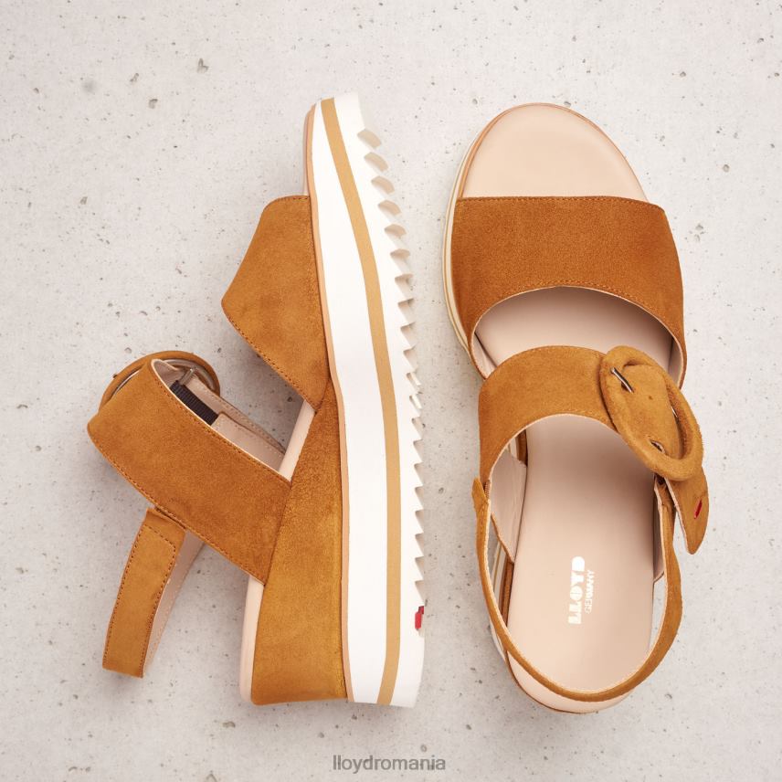 pantofi LLOYD sandale de piele intoarsa maro femei 682601214